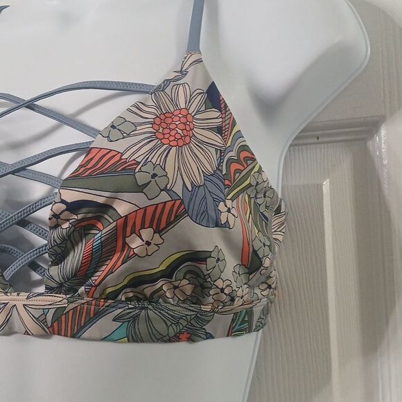 Victoria's  Secret Victoria Sport floral print sports bra Sz L EUC - Picture 2 of 6